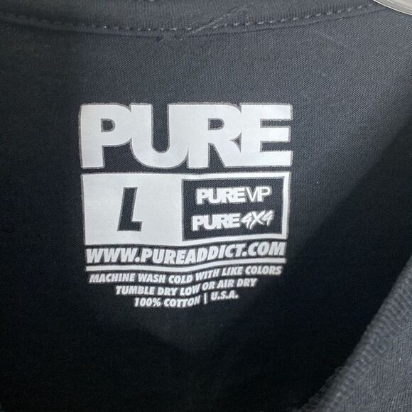 PURE 4x4 Off Road Men’s Black T Shirt Size L - Picture 2 of 3